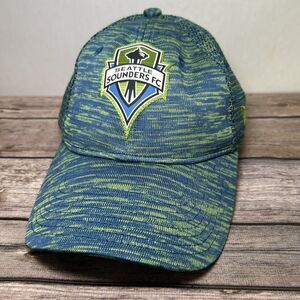 Seattle Sounders FC New Era 9TWENTY Hat Cap Strapback Green Blue MLS Soccer NWOT